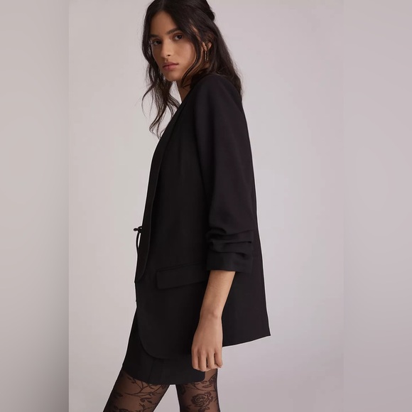 Anthropologie Classic Blazer Shorts Black Matching Set - Picture 2 of 5